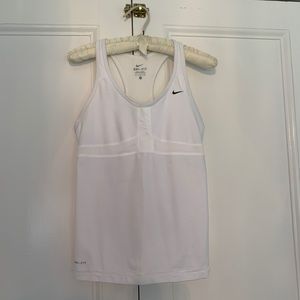 Nike white halter top size S